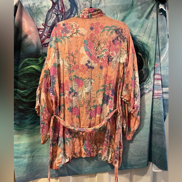 Spell Wild Horses Robe in Blush Pink (P-5) - Picture 3 of 8